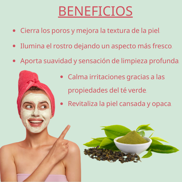 Mascarilla Detox LuckyLily™ – Arcilla & Té Verde